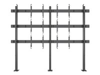 Multibrackets M Floormount Column Pro 3x3 ställ - tresidig - för 3x3 videovägg - svart 7350105213441