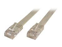 MicroConnect nätverkskabel - 50 cm - vit V-UTP6005W-FLAT