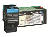 Lexmark - Extra lång livslängd - cyan - original - tonerkassett - LCCP, LRP C544X1CG