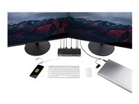 StarTech.com USB-C- och USB-A-dockningsstation - hybrid universell dockningsstation för bärbar dator med dubbelskärm för 4K vid 60 Hz samt HDMI och DisplayPort - USB 3.1 Gen 1-hubb, GbE - strömförsörjning på 60 W - Windows, Mac och Chrome - dockningsstation - USB-C - 2 x HDMI, 2 x DP - 1GbE DK30C2DPPDUE