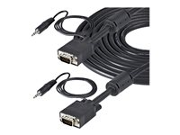 StarTech.com 5 m videokoaxialkabel med audio för VGA-skärm med hög upplösning HD15 M/M - VGA-kabel - 5 m MXTHQMM5MA