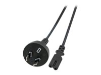 MicroConnect Power Cord Notebook - strömkabel - IEC 60320 C7 till effekt australiensisk 2-polig - 1.8 m PE030718AUSTRALIA