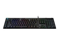 Logitech Gaming G815 - tangentbord - USA, internationellt - svart Inmatningsenhet 920-009008