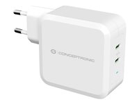 Conceptronic ALTHEA strömadapter - 2 x USB-C - 100 Watt ALTHEA08W