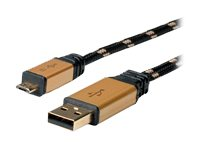 Roline - USB-kabel - mikro-USB typ B till USB - 1.8 m 11.02.8826