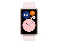 Huawei Watch Fit - guldrosa - smart klocka med rem - sakurarosa - 4 GB 55025876
