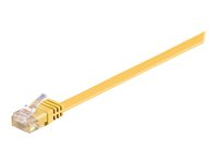 MicroConnect nätverkskabel - 50 cm - gul V-UTP6005Y-FLAT