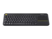 Logitech Wireless Touch Keyboard K400 Plus - tangentbord - spansk - svart Inmatningsenhet 920-007137