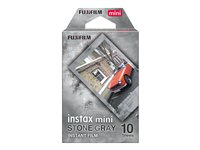 Fujifilm Instax Mini Stone Gray färgfilm för snabbframkallning - ISO 800 - 10 16754043