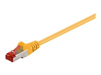 MicroConnect nätverkskabel - 25 cm - gul SSTP60025Y