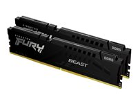 Kingston FURY Beast - DDR5 - sats - 64 GB: 2 x 32 GB - DIMM 288-pin - 5200 MHz / PC5-41600 - ej buffrad KF552C36BBEK2-64