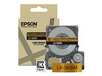 Epson LabelWorks LK-5KBM - bandpatron - 1 kassett(er) - Rulle (1,8 cm x 9 m) C53S672093