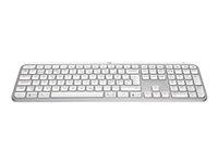 Logitech MX Keys S - tangentbord - QWERTY - Amerikansk engelska - blekgrå Inmatningsenhet 920-011588