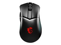 MSI Clutch GM51 - mus - låg vikt - USB, Bluetooth, 2.4 GHz S12-4300080-C54