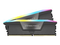 CORSAIR Vengeance RGB - DDR5 - sats - 64 GB: 2 x 32 GB - DIMM 288-pin - 6000 MHz / PC5-48000 CMH64GX5M2B6000Z40