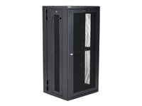 StarTech.com 26U 19" Wall Mount Network Cabinet, 16" Deep Hinged Locking IT Network Switch Depth Enclosure, Assembled Vented Computer Equipment Data Rack with Shelf & Flexible Side Panels - 26U Vented Cabinet (RK2620WALHM) - rackmonteringsskåp - 26U RK2620WALHM