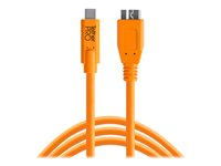 Tether Tools TetherPro - USB typ C-kabel - 24 pin USB-C till Micro-USB typ B - 4.6 m CUC3315-ORG