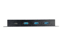 StarTech.com USB C-hubb på 10 Gbps med 4 portar - USB Type-C-hubb i metall med 3x USB-A och 1x USB-C - ESD och överspänningsskydd - USB-C- eller USB-A-värd - Självförsörjd USB 3.2/3.1 Gen 2-hubb - hubb - 4 portar HB31C3A1CME