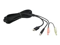 IOGEAR G2L802U - video/USB/ljud-kabel - TAA-kompatibel - 1.8288 m G2L802U