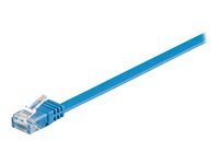 MicroConnect nätverkskabel - 50 cm - blå V-UTP6005B-FLAT