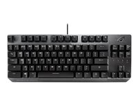 ASUS ROG Strix Scope TKL - tangentbord - AZERTY - fransk - grå, svart Inmatningsenhet 90MP01N1-BKFA00