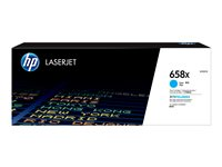 HP 658X - hög kapacitet - cyan - original - LaserJet - tonerkassett (W2001X) W2001X