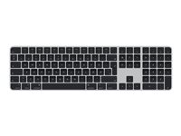 Apple Magic Keyboard with Touch ID and Numeric Keypad - tangentbord - QWERTY - dansk - svarta tangenter Inmatningsenhet MMMR3DK/A