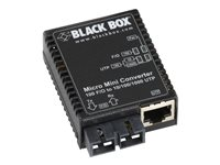 Black Box Micro Mini Media Converter - fibermediekonverterare - 10Mb LAN, 100Mb LAN, GigE - TAA-kompatibel LMC404A