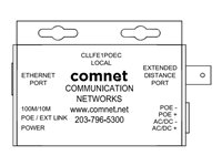 ComNet CopperLine CLLFE1POEC LOCAL UNIT - nätverksförlängare - 10Mb LAN, 100Mb LAN CLLFE1POEC