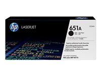 HP 651A - svart - original - LaserJet - tonerkassett (CE340A) CE340A