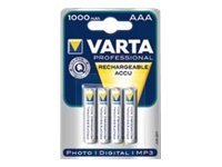 Varta Professional batteri - 4 x AAA - NiMH 05703 301 404