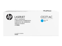 HP 650A - cyan - original - tonerkassett (CE271AC) - Contract CE271AC