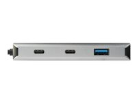 StarTech.com 4-ports USB C-hubb med 2x USB A och 2x USB C - SuperSpeed 10 Gbps USB Type-C 3.1/3.2 Gen 2 hubb - USB-bussdriven - portabel USB-C till USB-adapterhubb - aluminium - 25 cm kabel - hubb - 4 portar HB31C2A2CB