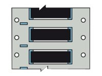 Brady PermaSleeve Wire Marking B-342 - bestrålade etiketter - matt - 1000 stk - 16.4 x 50.8 mm 3PS-375-2-BK