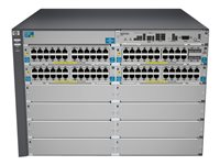 HPE Aruba 5412-92G-PoE+-4G v2 zl - switch - 92 portar - Administrerad - rackmonterbar - med HP 5400 zl Switch Premium License J9540A#ABB