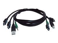 Black Box - video/USB/ljud-kabel - TAA-kompatibel - 1.8 m SKVMCBL-2HDMI-06TAA