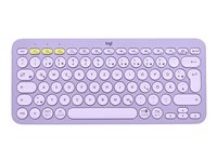 Logitech K380 Multi-Device Bluetooth Keyboard - tangentbord - QWERTZ - schweizisk - lavender lemonade Inmatningsenhet 920-011156