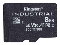 Kingston Industrial - flash-minneskort - 8 GB - microSDHC UHS-I SDCIT2/8GBSP