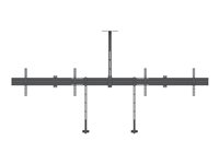 Multibrackets M Pro Series Side by Side with brackets konsol - fixerad - för 2 LCD-bildskärmar - svart 7350073738922