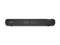 Belkin Universal Secure Dual-Head - 2:a generationen - omkopplare för tangentbord/video/mus/ljud - 2 portar - TAA-kompatibel F1DN202KVM-UN-4