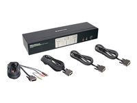 IOGEAR 2-Port Dual View Dual Link DVI and DisplayPort KVM Kit - Dual Head - Cables Included - omkopplare för tangentbord/video/mus/ljud/USB - 2 portar GCS1642DPKIT