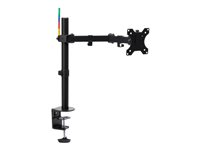 Kensington SmartFit Ergo Single Extended Monitor Arm monteringssats - justerbar arm - för Bildskärm - svart K55408WW