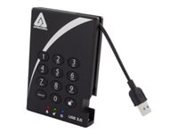 Apricorn Aegis Padlock 3.0 - hårddisk - 2 TB - USB 3.2 Gen 1 4ZP1P31363