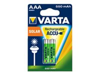 Varta Solar batteri - 2 x AAA - NiMH 56733101402