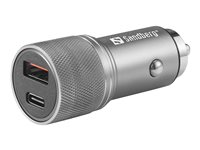 Sandberg strömadapter för bil - USB, 24 pin USB-C - 48 Watt 441-50