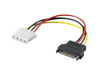 MicroConnect - strömadapter - 4 pin intern effekt till SATA-ström PI18041