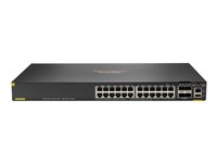 HPE Aruba Networking CX 6200F 24G Class 4 PoE 4SFP 370W Switch - switch - max. staplingsavstånd 10 kms - 24 portar - Administrerad - rackmonterbar S0M82A#ABB