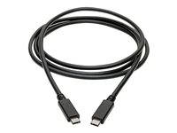 Eaton Tripp Lite Series USB-C Cable (M/M) - USB 3.2, Gen 1 (5 Gbps), Thunderbolt 3 Compatible, 6 ft. (1.83 m) - USB typ C-kabel - 24 pin USB-C till 24 pin USB-C - 1.83 m U420-006