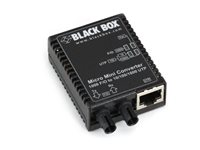 Black Box Micro Mini Media Converter - fibermediekonverterare - 10Mb LAN, 100Mb LAN, 1GbE LMC4001AE