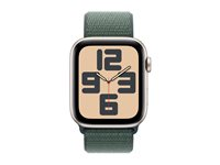 Apple Watch SE (GPS) 2a generation - stjärnljusaluminium - smart klocka med sportögla - sjögrön - 32 GB MXEW3QN/A